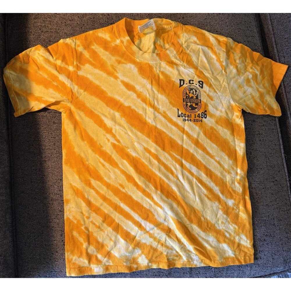 DC9 Local Union 1486 Port & Co YOUTH M 10/13 New! 70th Anniversary Picnic Yellow
